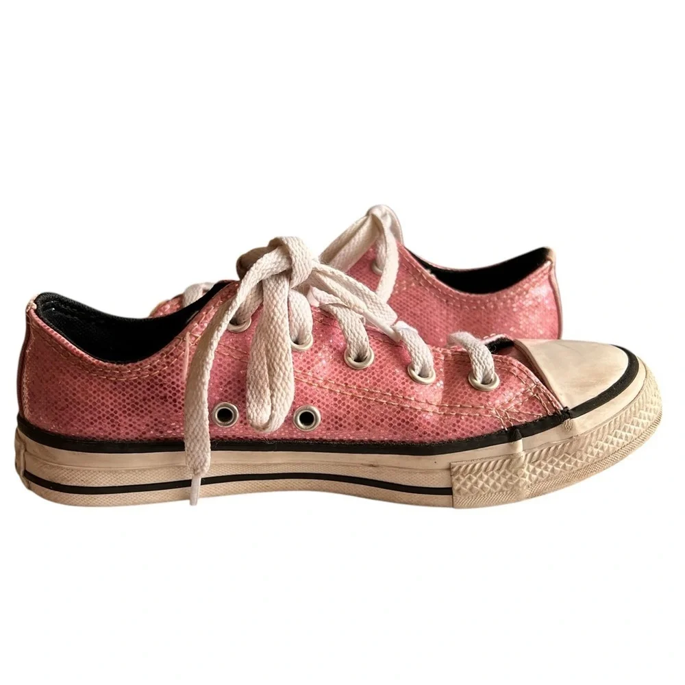 Chuck Taylor All Star Prism Glitter Youth Size 1 - Picture 8 of 11